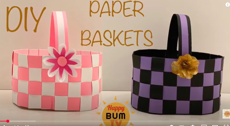 Dazzling DIY Paper Basket Craft!