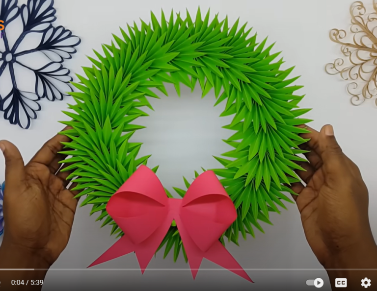 Effortless and Easy DIY Paper Wreath!