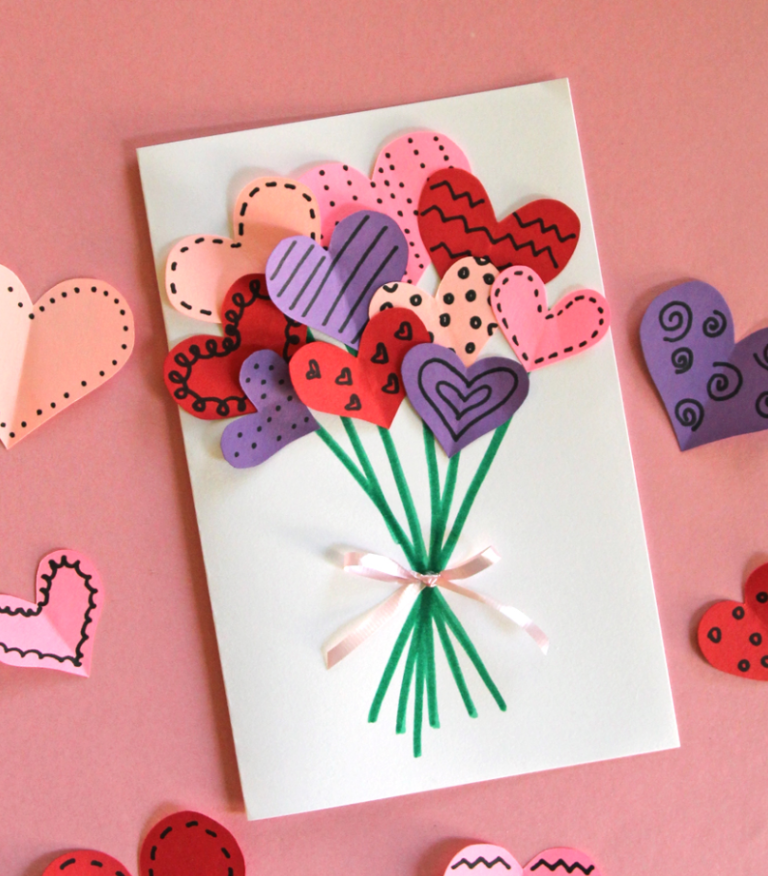 Beautiful “Bouquet of Hearts” Valentine!